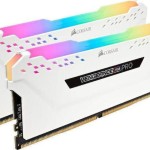 DIMM 16 GB DDR4-3000 (2x 8 GB) Dual-Kit (weiß, CMW16GX4M2C3000C15W, Vengeance RGB PRO, INTEL XMP)