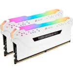 DIMM 16 GB DDR4-3000 (2x 8 GB) Dual-Kit (weiß, CMW16GX4M2C3000C15W, Vengeance RGB PRO, INTEL XMP)