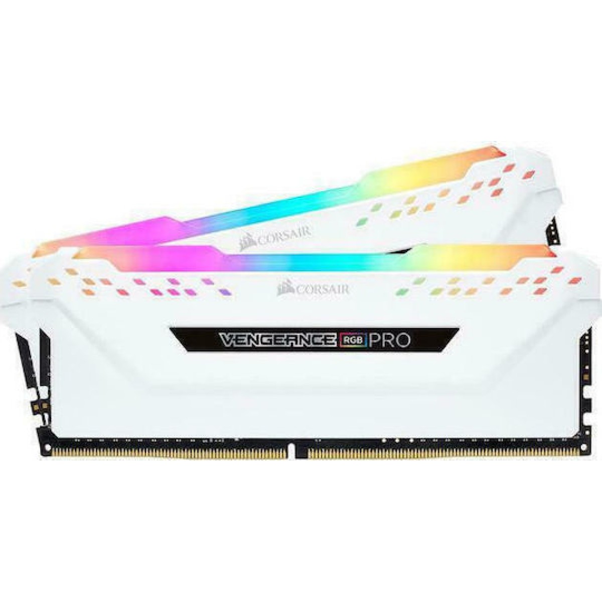 DIMM 16 GB DDR4-3000 (2x 8 GB) Dual-Kit (weiß, CMW16GX4M2C3000C15W, Vengeance RGB PRO, INTEL XMP)