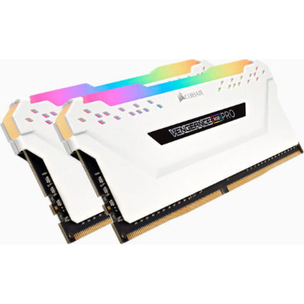 DIMM 16 GB DDR4-3000 (2x 8 GB) Dual-Kit (weiß, CMW16GX4M2C3000C15W, Vengeance RGB PRO, INTEL XMP)