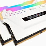 DIMM 16 GB DDR4-3000 (2x 8 GB) Dual-Kit (weiß, CMW16GX4M2C3000C15W, Vengeance RGB PRO, INTEL XMP)
