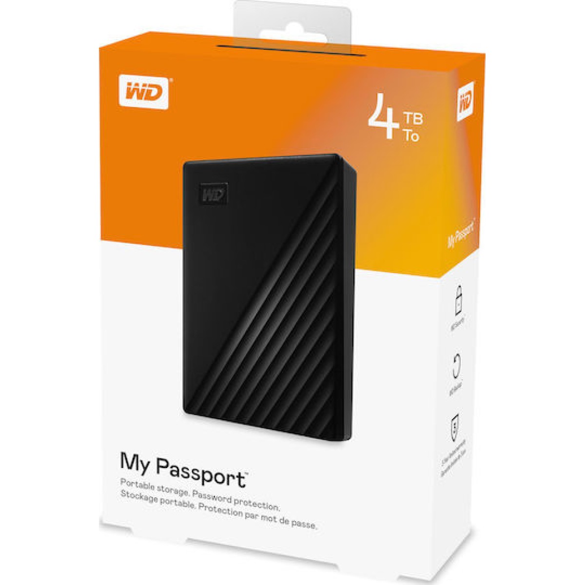 My Passport 4 TB, Externe Festplatte (schwarz, Micro-USB-B 3.2 Gen 1)