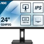 Q24P2Q (60 cm (24 Zoll), schwarz, FullHD, IPS, 75 Hz)