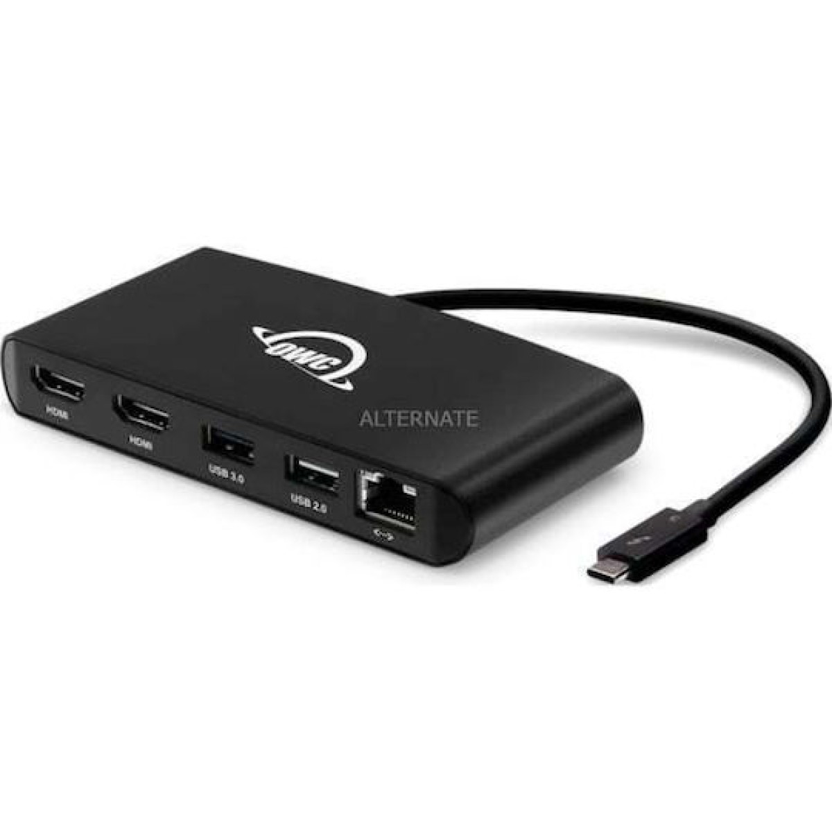 Thunderbolt 3 mini Dock (schwarz, HDMI, USB, RJ-45)