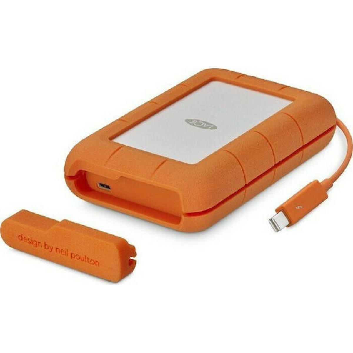Rugged Secure 2 TB, Externe Festplatte (weiß/orange, USB-C 3.2 Gen 1 (5 Gbit/s))