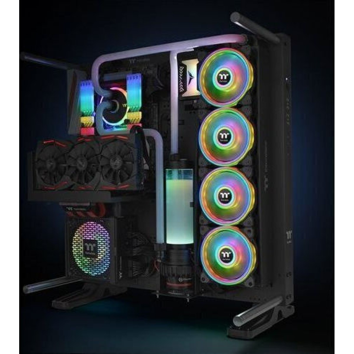 Thermaltake Riing Quad 12 RGB Radiator Fan TT Premium Case Fan 120mm με Σύνδεση 9-Pin