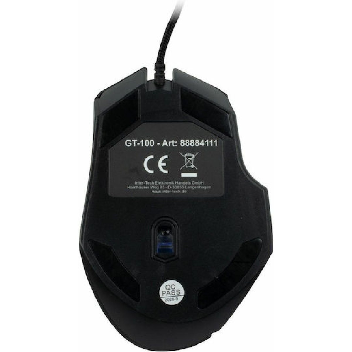 Inter-Tech Nitrox GT-100 RGB Gaming Ποντίκι 6400 DPI Μαύρο