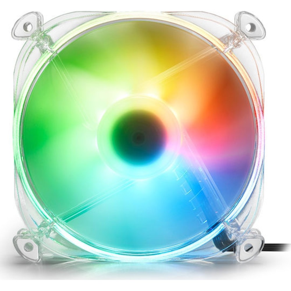 Sharkoon SHARK Disc Case Fan 120mm με RGB Φωτισμό και Σύνδεση 3-Pin Λευκό