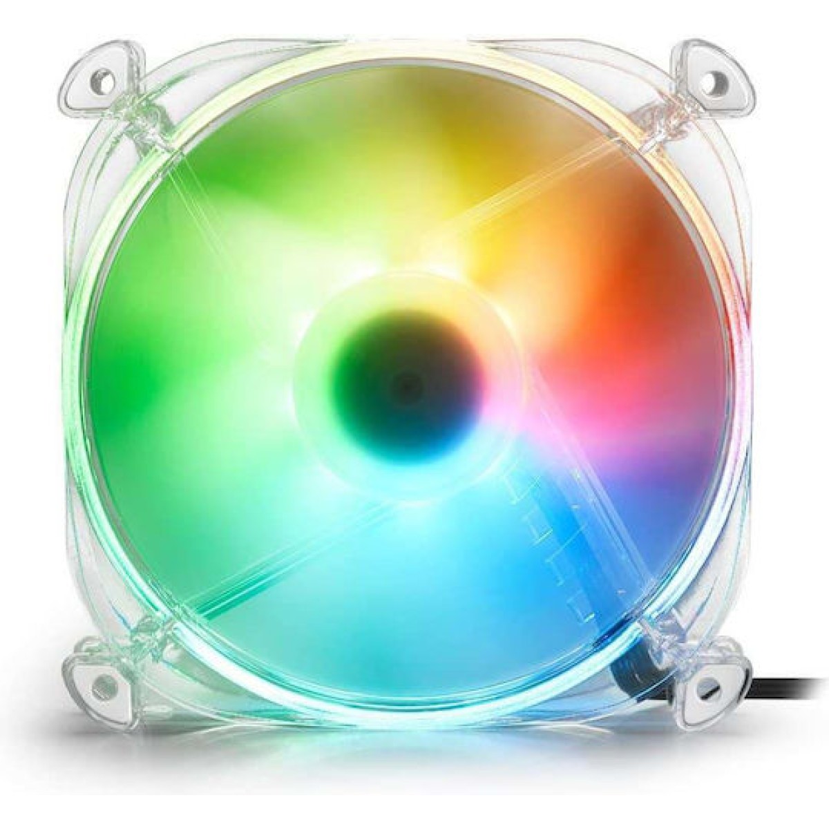 Sharkoon SHARK Disc Case Fan 120mm με RGB Φωτισμό και Σύνδεση 3-Pin Λευκό