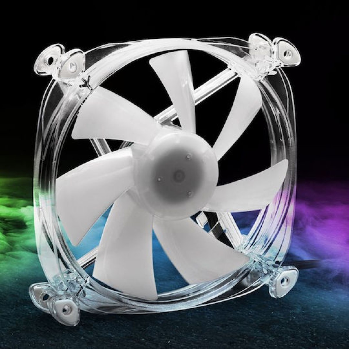 Sharkoon SHARK Disc Case Fan 120mm με RGB Φωτισμό και Σύνδεση 3-Pin Λευκό