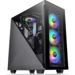 Thermaltake Divider 300 TG Gaming Midi Tower Κουτί Υπολογιστή με Πλαϊνό Παράθυρο Μαύρο