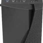 Aerocool Wave v1 Micro Tower Κουτί Υπολογιστή με Πλαϊνό Παράθυρο Μαύρο