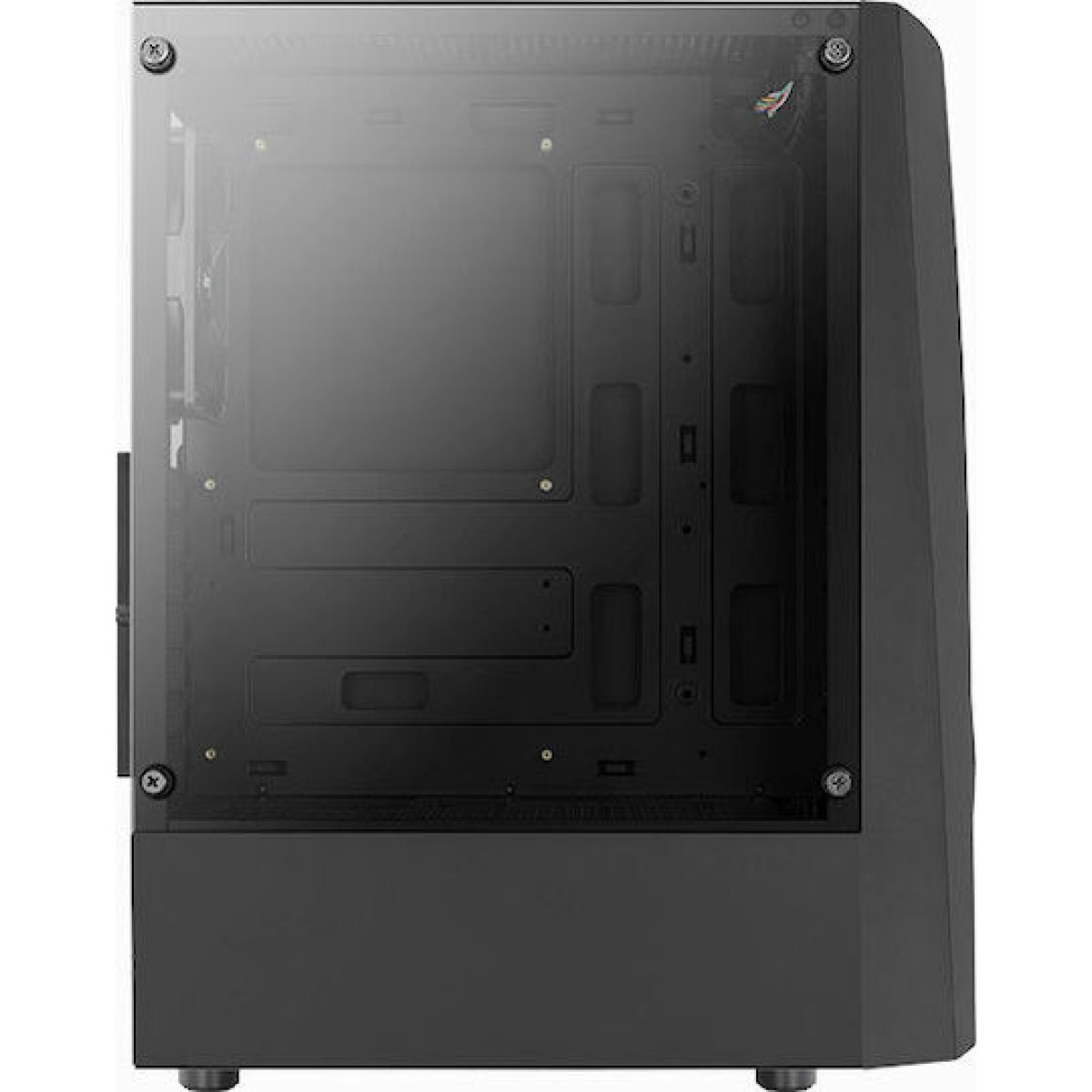 Aerocool Wave v1 Micro Tower Κουτί Υπολογιστή με Πλαϊνό Παράθυρο Μαύρο