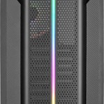 Aerocool Splinter Duo Gaming Midi Tower Κουτί Υπολογιστή με Πλαϊνό Παράθυρο και RGB Φωτισμό Μαύρο