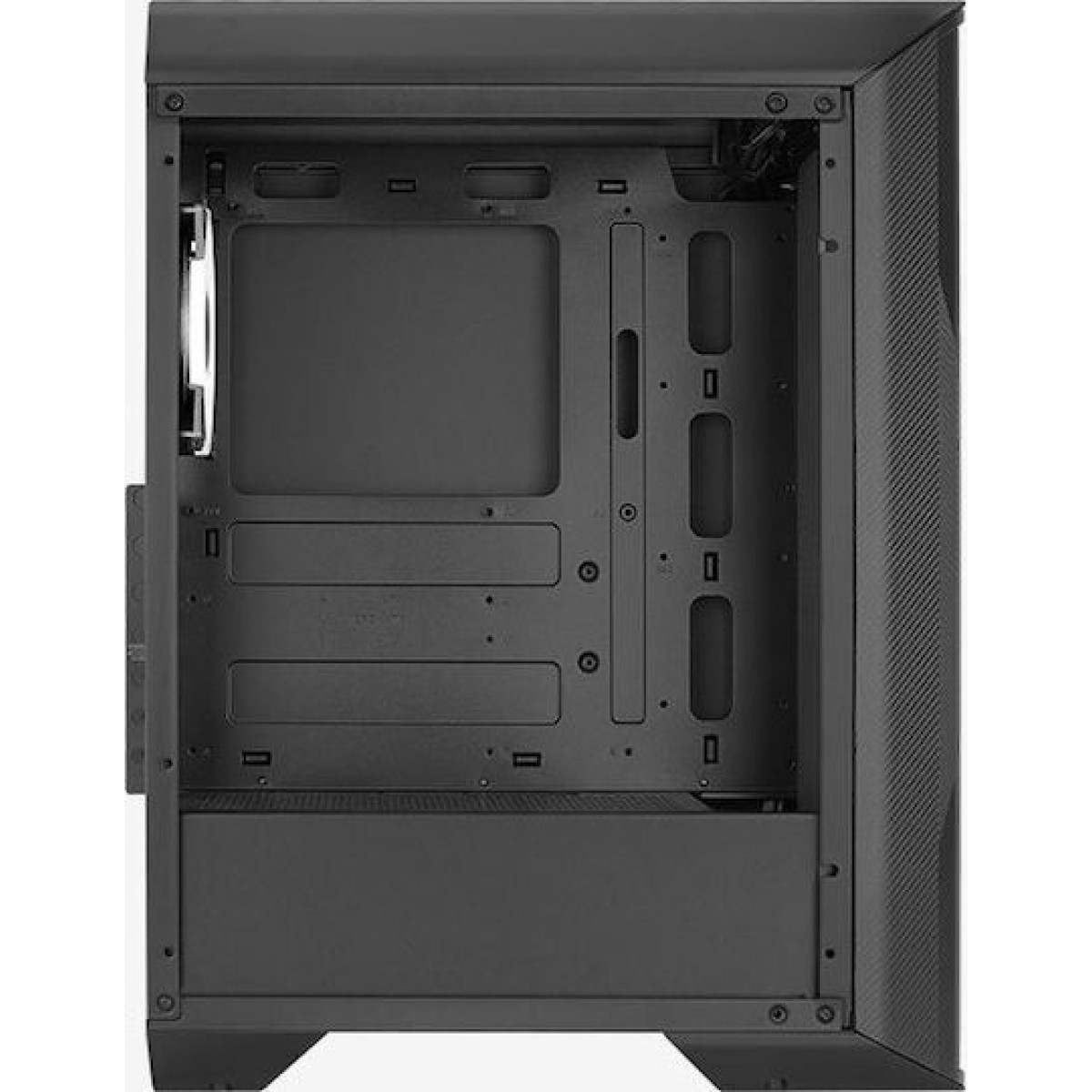 Aerocool Splinter Duo Gaming Midi Tower Κουτί Υπολογιστή με Πλαϊνό Παράθυρο και RGB Φωτισμό Μαύρο