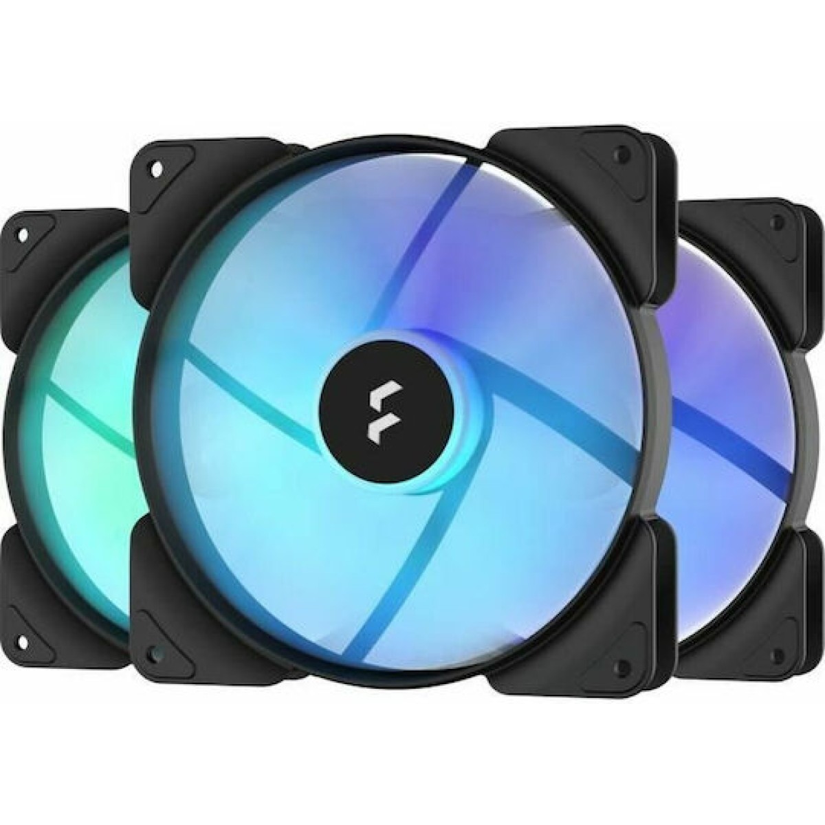 Fractal Design Aspect 14 RGB Black Frame Case Fan 140mm με Σύνδεση 4-Pin PWM 3τμχ