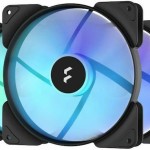 Fractal Design Aspect 14 RGB Black Frame Case Fan 140mm με Σύνδεση 4-Pin PWM 3τμχ