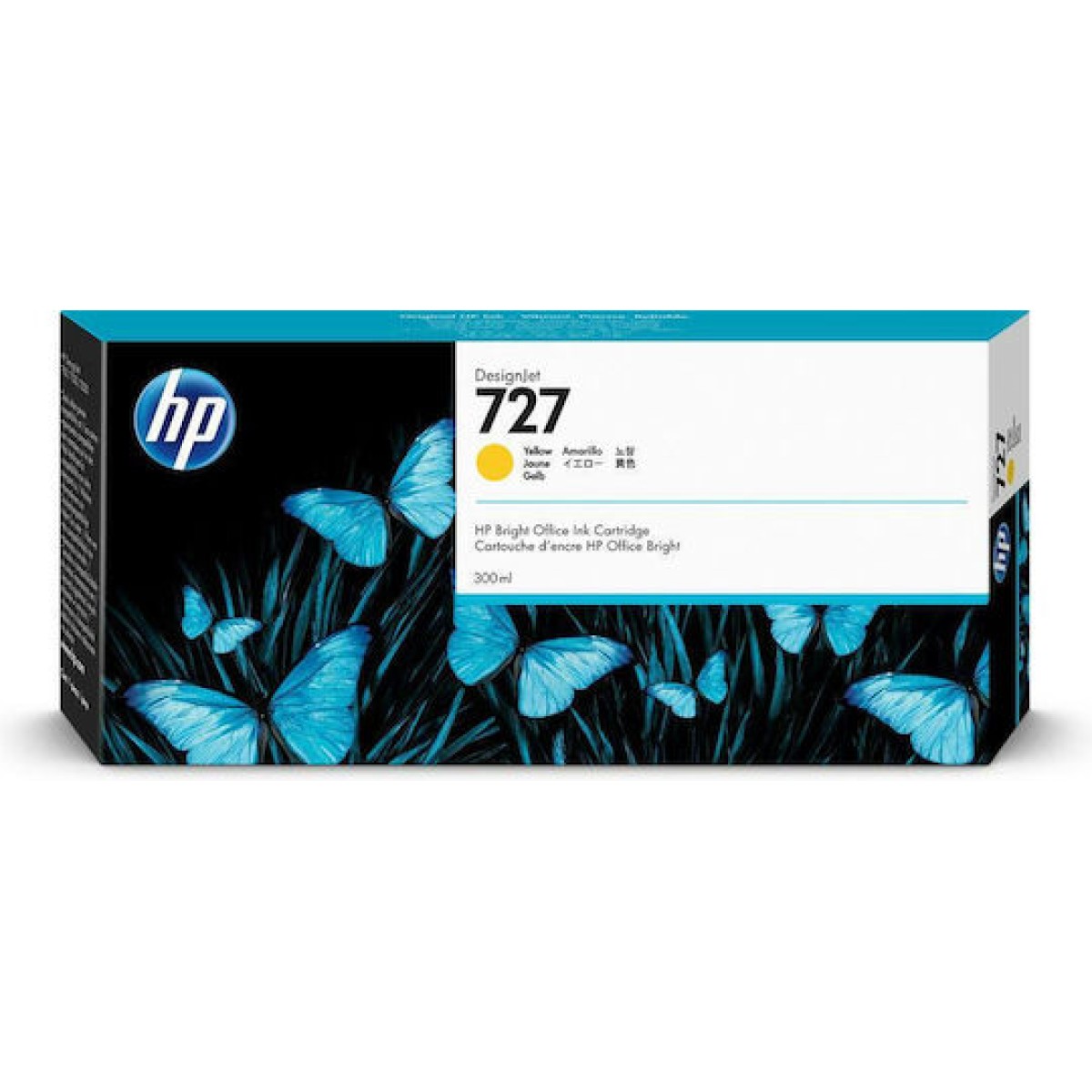 HP 727 Γνήσιο Μελάνι Εκτυπωτή InkJet Κίτρινο (F9J78A)