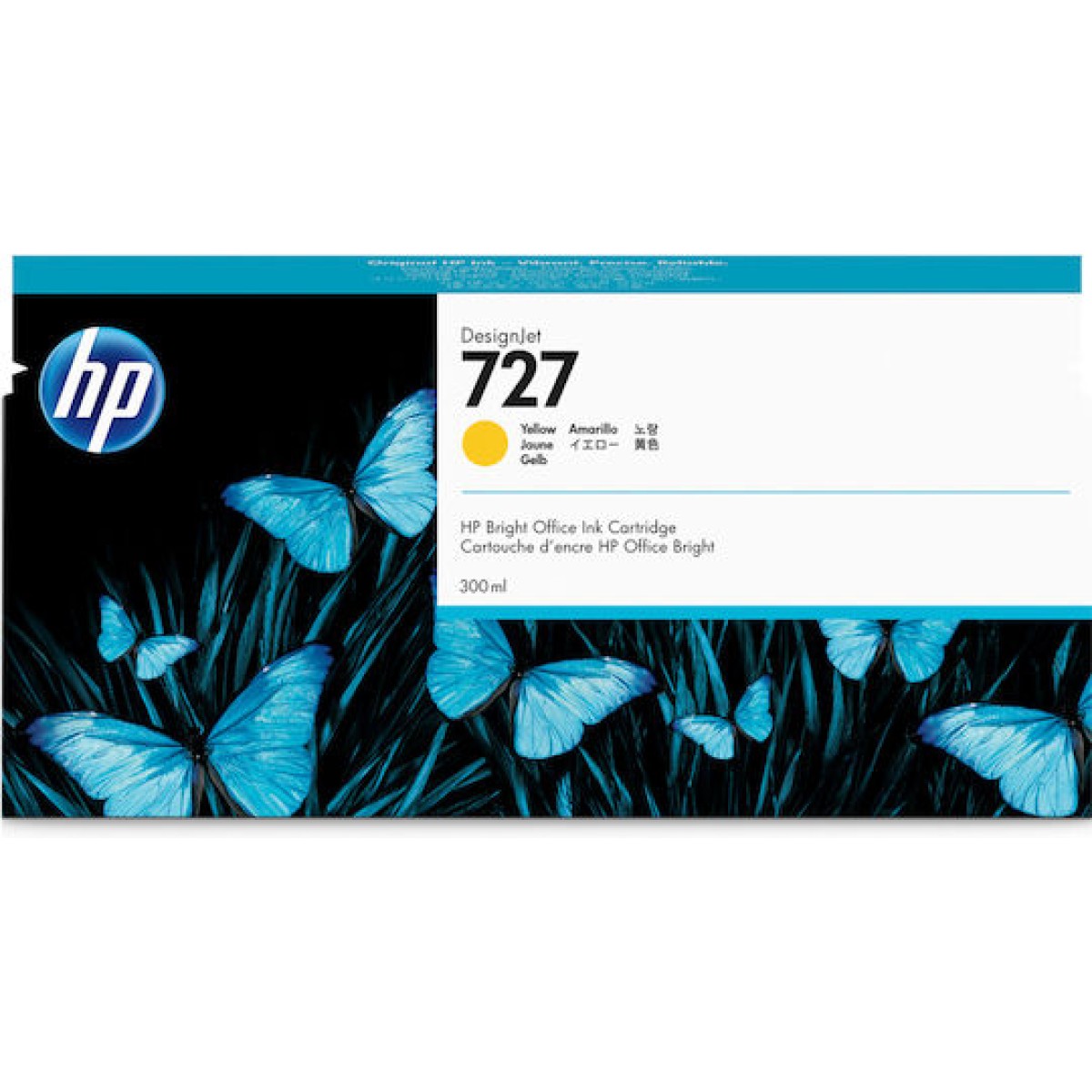 HP 727 Γνήσιο Μελάνι Εκτυπωτή InkJet Κίτρινο (F9J78A)