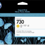 HP 730 Γνήσιο Μελάνι Εκτυπωτή InkJet Κίτρινο (P2V64A)