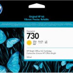 HP 730 Γνήσιο Μελάνι Εκτυπωτή InkJet Κίτρινο (P2V64A)