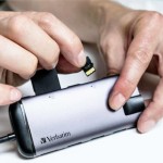 USB-C Multiport-Hub (grau, HDMI, USB-A, RJ-45)