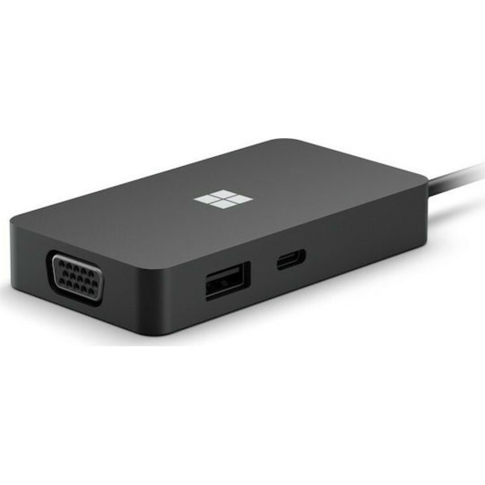 Microsoft Travel Hub USB-C Docking Station με HDMI PD Ethernet Μαύρο