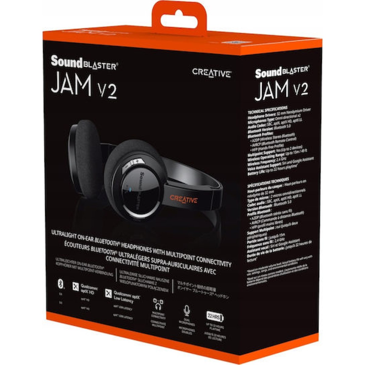 Sound Blaster Jam V2 (schwarz, Bluetooth, USB-C)