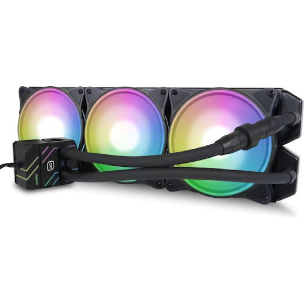 Alphacool Eisbaer Pro Aurora 420 Υδρόψυξη Επεξεργαστή Τριπλού Ανεμιστήρα 140mm για Socket AM4/1700 με RGB Φωτισμό