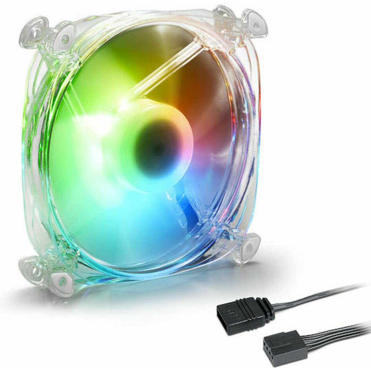 SHARK Disc PWM RGB Fan (transparent, 120 mm)