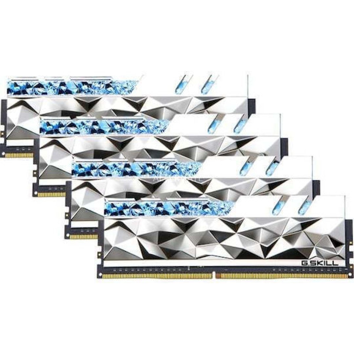 DIMM 64 GB DDR4-3600 (4x 16 GB) Quad-Kit (silber, F4-3600C16Q-64GTESC, Trident Z Royal Elite, INTEL XMP)