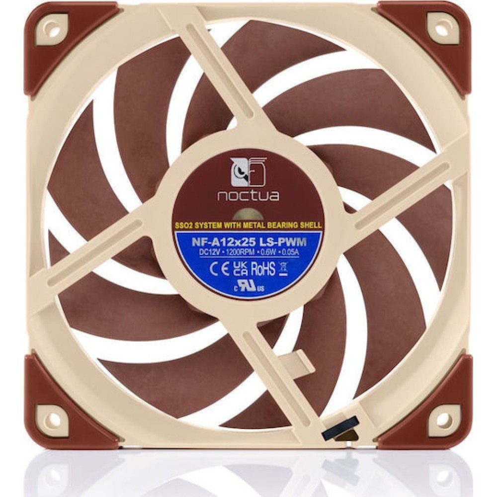 Noctua NF-A12x25 LS Case Fan 120mm με Σύνδεση 4-Pin PWM Καφέ