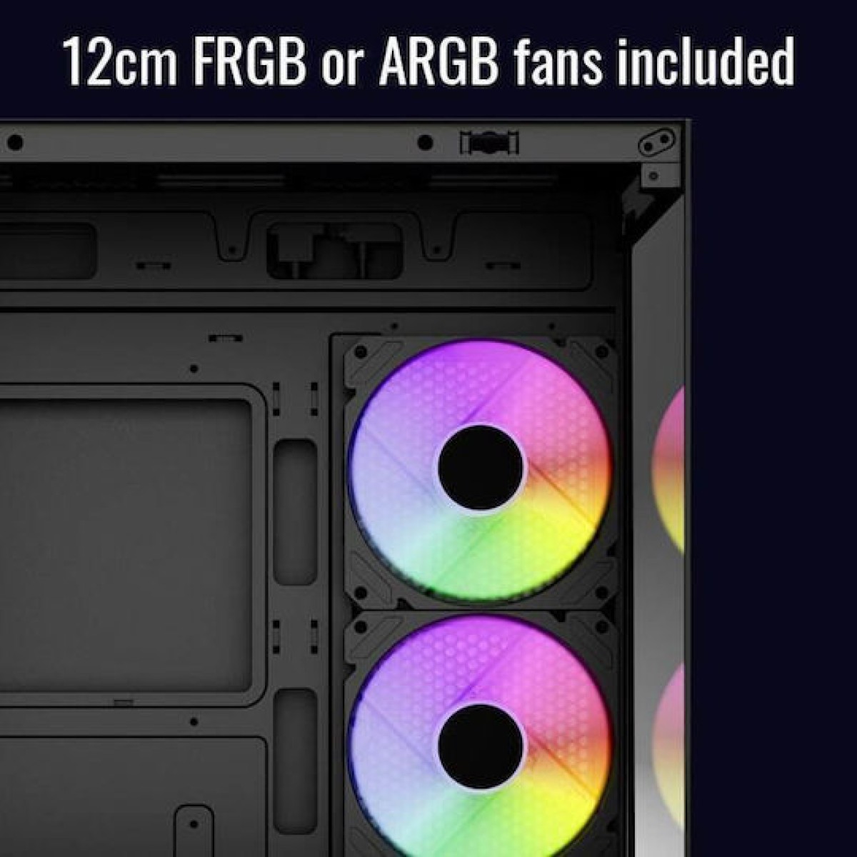 Aerocool Viewport Mini Mini Tower Κουτί Υπολογιστή με Πλαϊνό Παράθυρο και RGB Φωτισμό Μαύρο