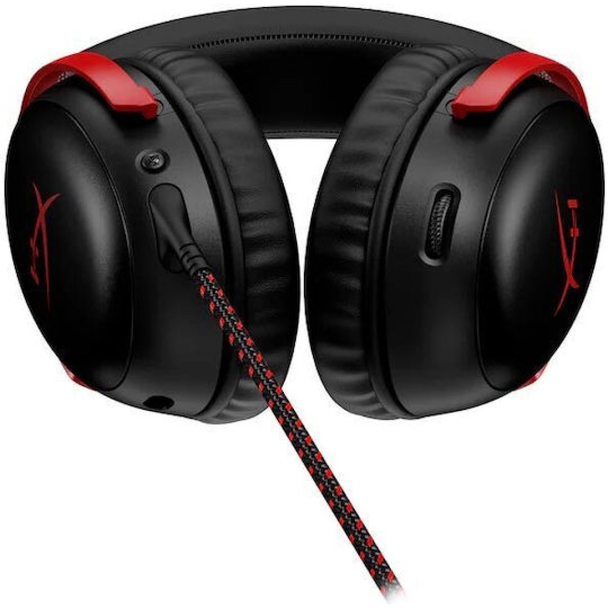 HyperX Cloud III Over Ear Gaming Headset με σύνδεση 3.5mm / USB Μαύρο / Κόκκινο