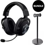 Logitech Pro X 2 Lightspeed & Premium Headset Stand Ασύρματο Over Ear Gaming Headset με σύνδεση 3.5mm / Bluetooth