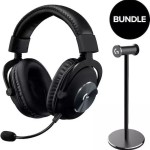 Logitech Pro X 2 Lightspeed & Premium Headset Stand Ασύρματο Over Ear Gaming Headset με σύνδεση 3.5mm / Bluetooth