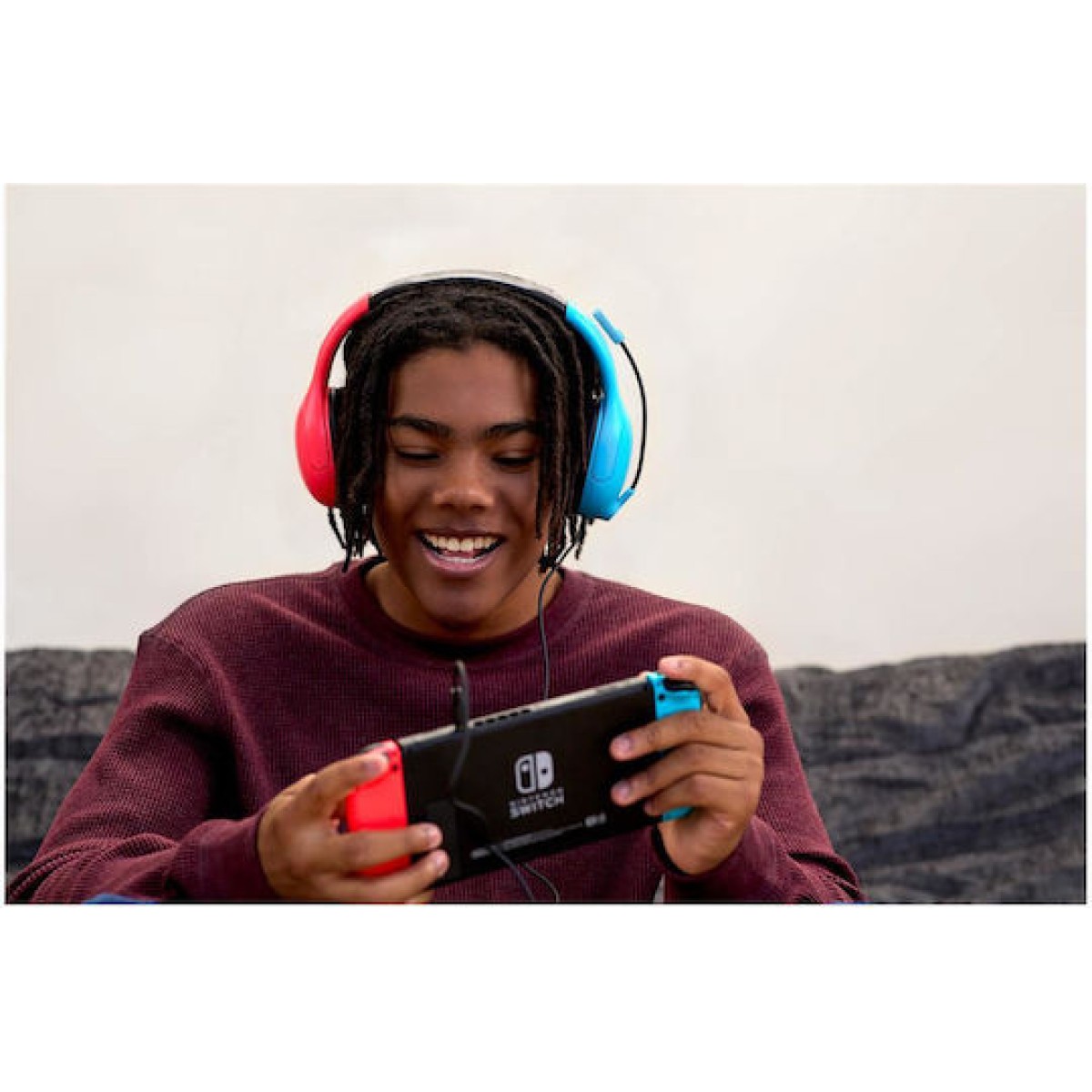 Turtle Beach Airlite Fit Over Ear Gaming Headset με σύνδεση 3.5mm Κόκκινο / Μπλε for Nintendo Switch
