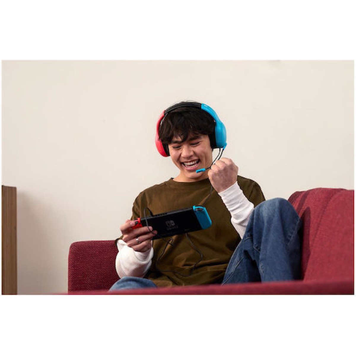 Turtle Beach Airlite Fit Over Ear Gaming Headset με σύνδεση 3.5mm Κόκκινο / Μπλε for Nintendo Switch