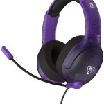 Turtle Beach Airlite Fit Over Ear Gaming Headset με σύνδεση 3.5mm Μωβ