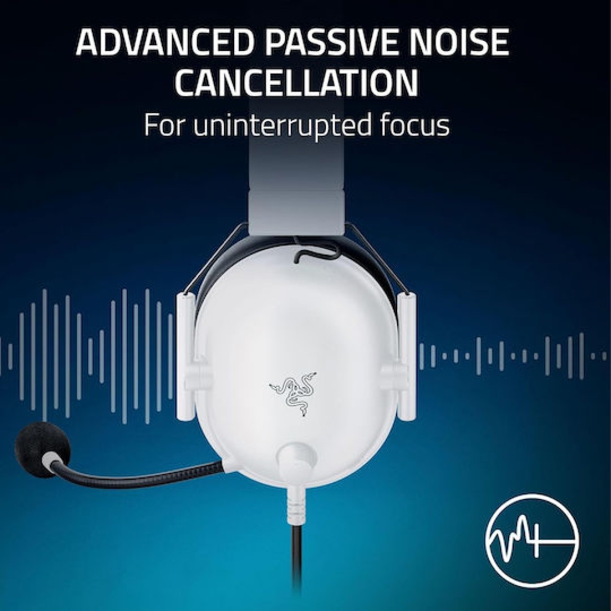 Razer BlackShark V2 X For Playstation Over Ear Gaming Headset με σύνδεση 3.5mm Λευκό