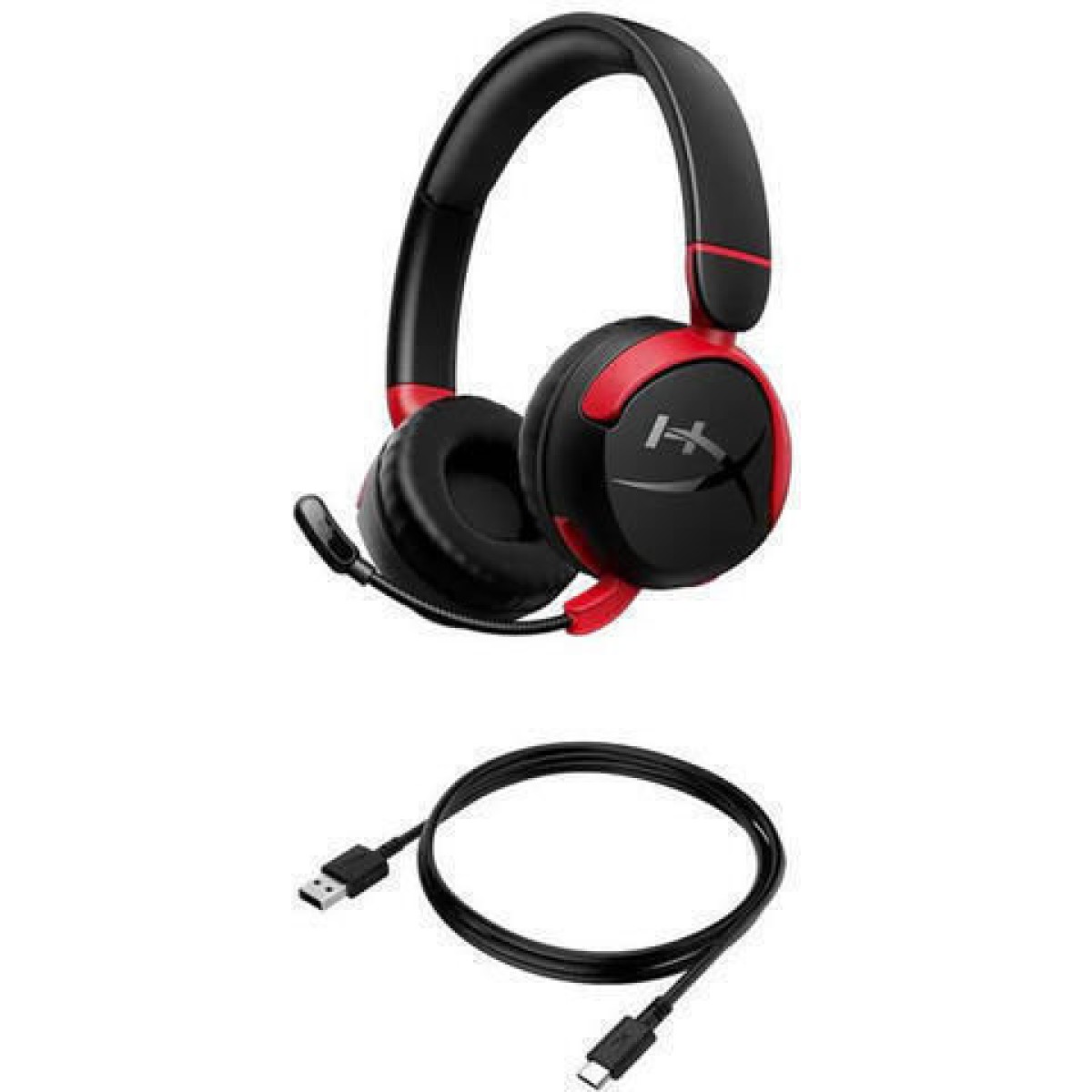 HyperX Cloud Mini Ασύρματο On Ear Gaming Headset με σύνδεση 3.5mm Red/Black for Nintendo Switch / PC / PS4 / PS5 / XBOX