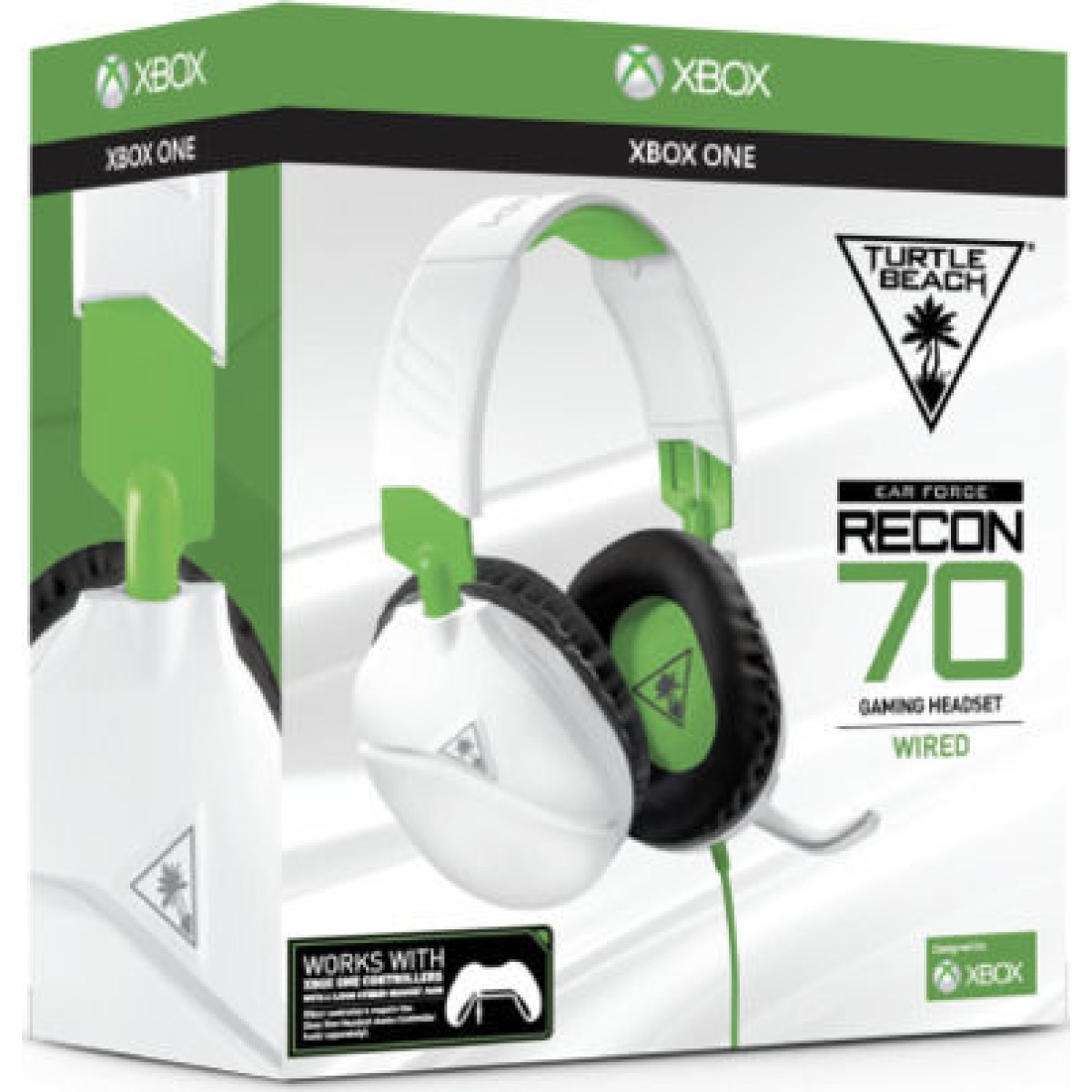 Turtle Beach Recon 70 Xbox One Over Ear Gaming Headset με σύνδεση 3.5mm Λευκό