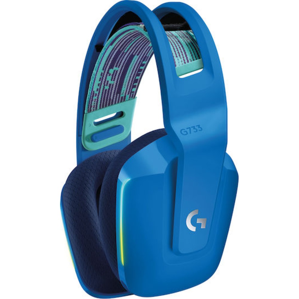 Logitech G733 Ασύρματο Over Ear Gaming Headset με σύνδεση USB Μπλε