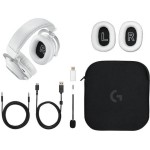 Logitech Pro X 2 Lightspeed Ασύρματα Over Ear Multimedia Ακουστικά με μικρόφωνο και σύνδεση 3.5mm Jack / Bluetooth σε Λευκό χρώμα