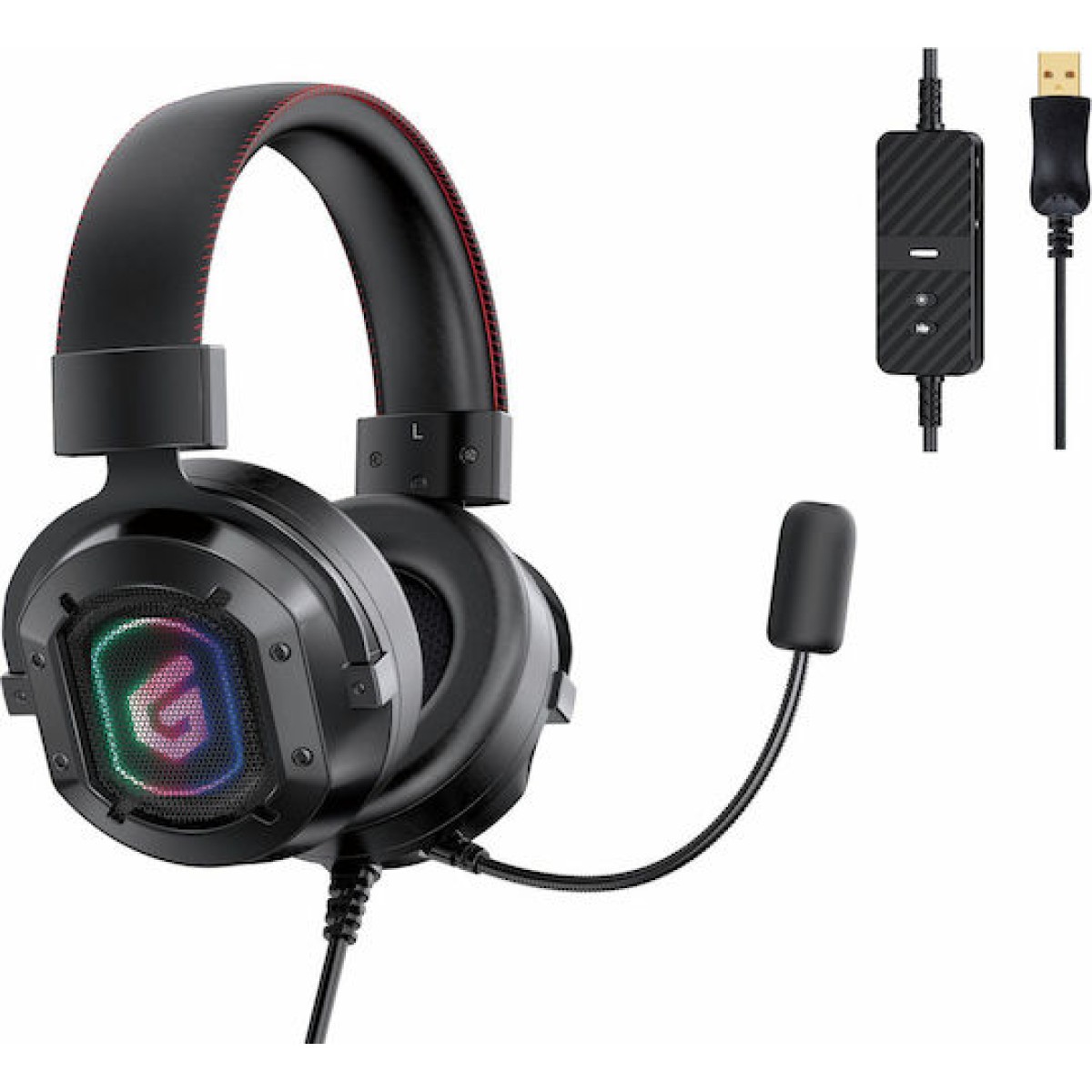 Conceptronic ATHAN02B Over Ear Gaming Headset με σύνδεση USB