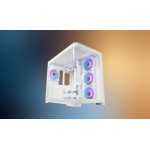 LC-Power Gaming 8001W Pro-Storm Light Midi Tower Κουτί Υπολογιστή με Πλαϊνό Παράθυρο και RGB Φωτισμό Λευκό