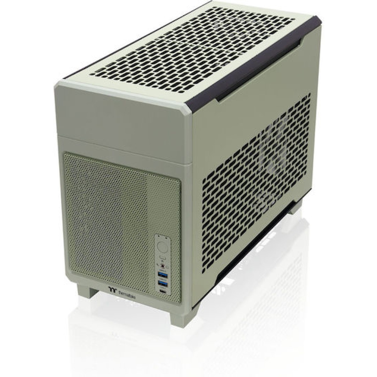 Thermaltake TR100 Mini Tower Κουτί Υπολογιστή Verde Green