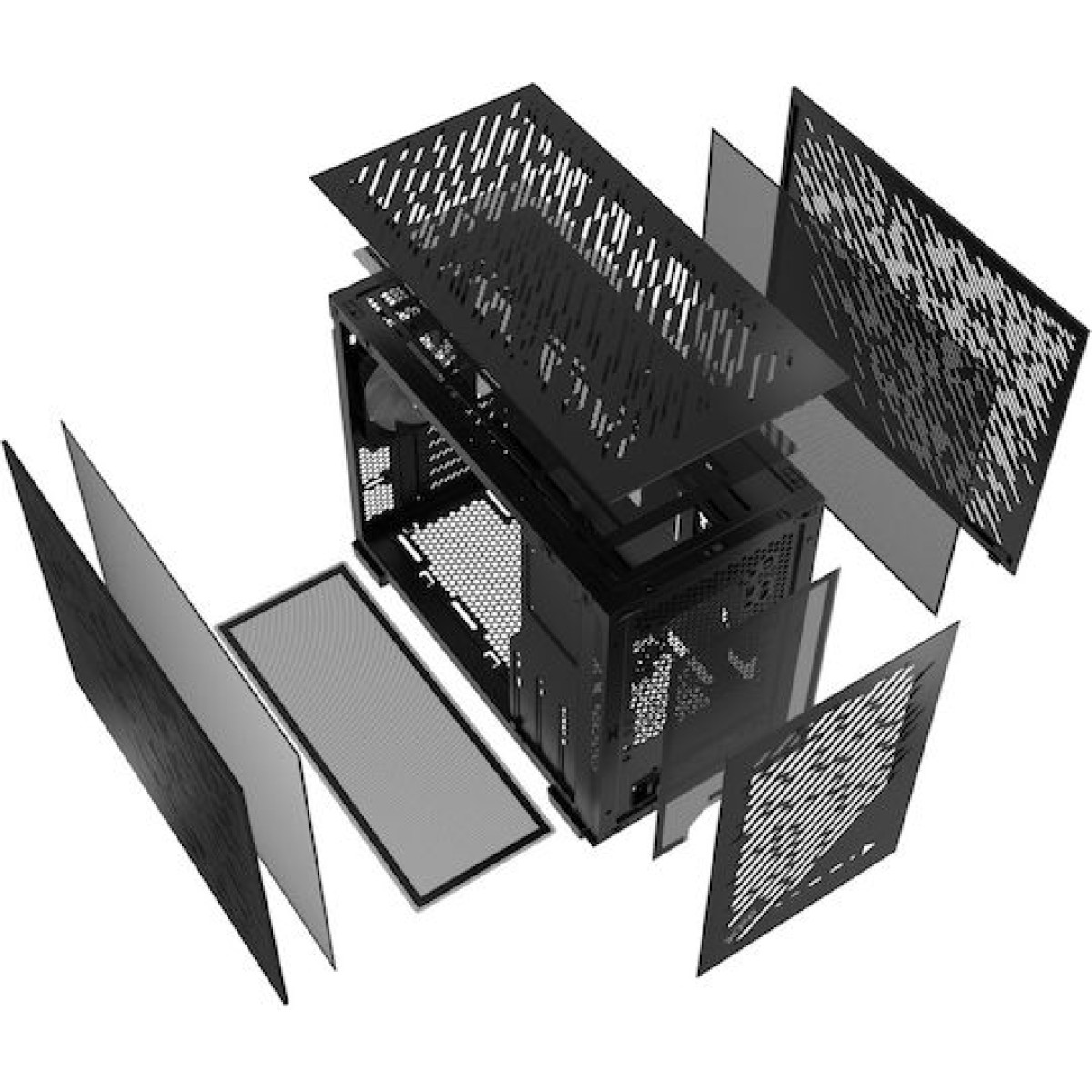 Adata Valor Air Nano Gaming Mini Tower Κουτί Υπολογιστή με ARGB Φωτισμό Μαύρο