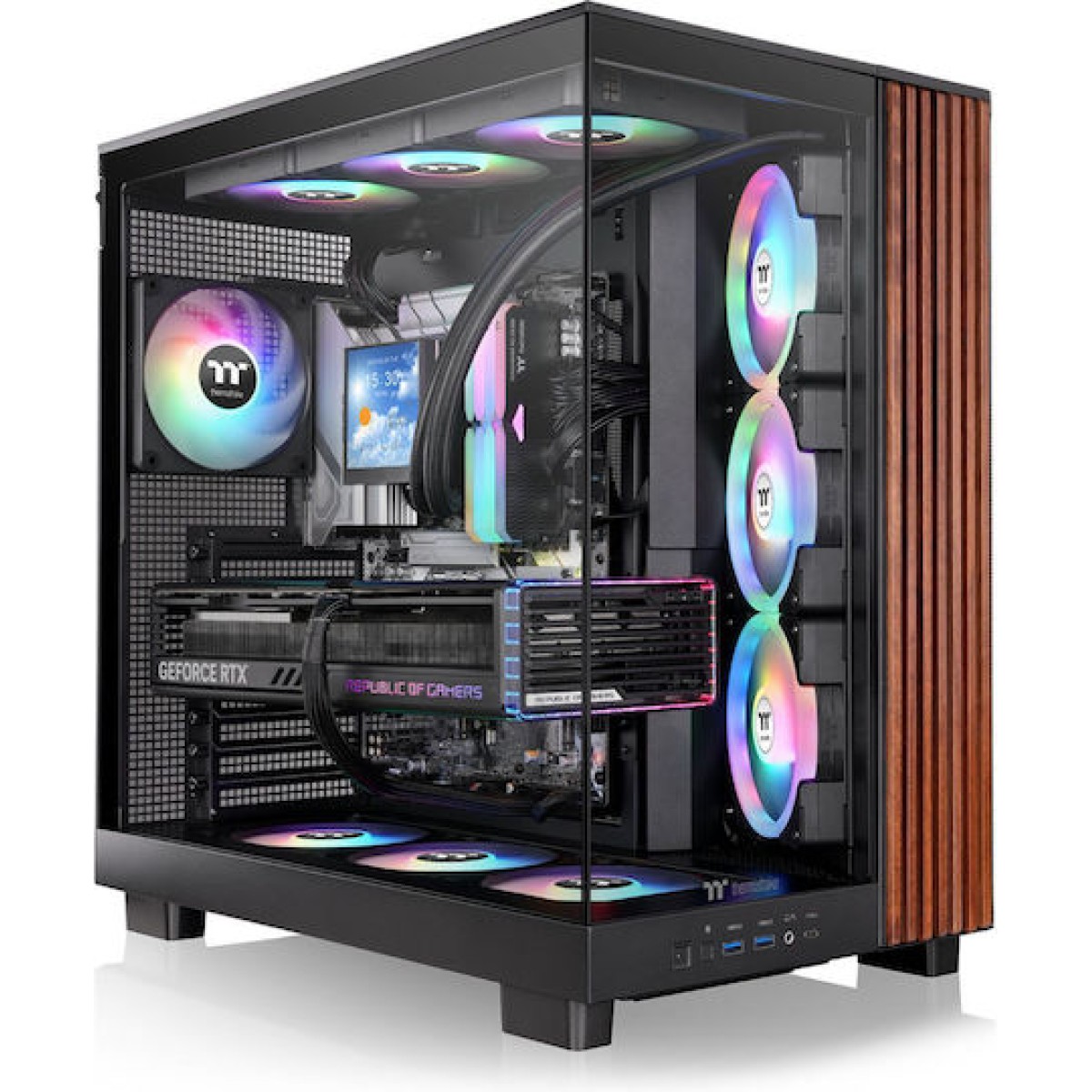 Thermaltake View 380 XL WS ARGB Midi Tower Κουτί Υπολογιστή με Πλαϊνό Παράθυρο Μαύρο