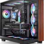 Thermaltake View 380 XL WS ARGB Midi Tower Κουτί Υπολογιστή με Πλαϊνό Παράθυρο Μαύρο